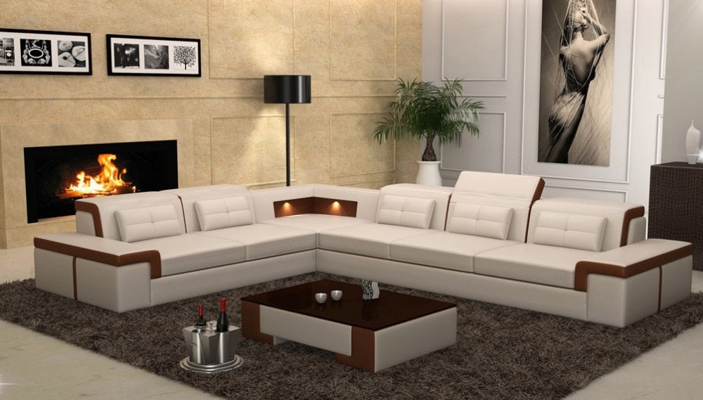 Modern Designed Leather Sectional Sofa