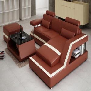 Modern Trend LED Leather Sectional Sofa / My Aashis
