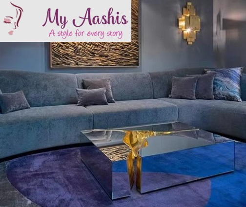 Split Design Metal Coffee Table / My Aashis