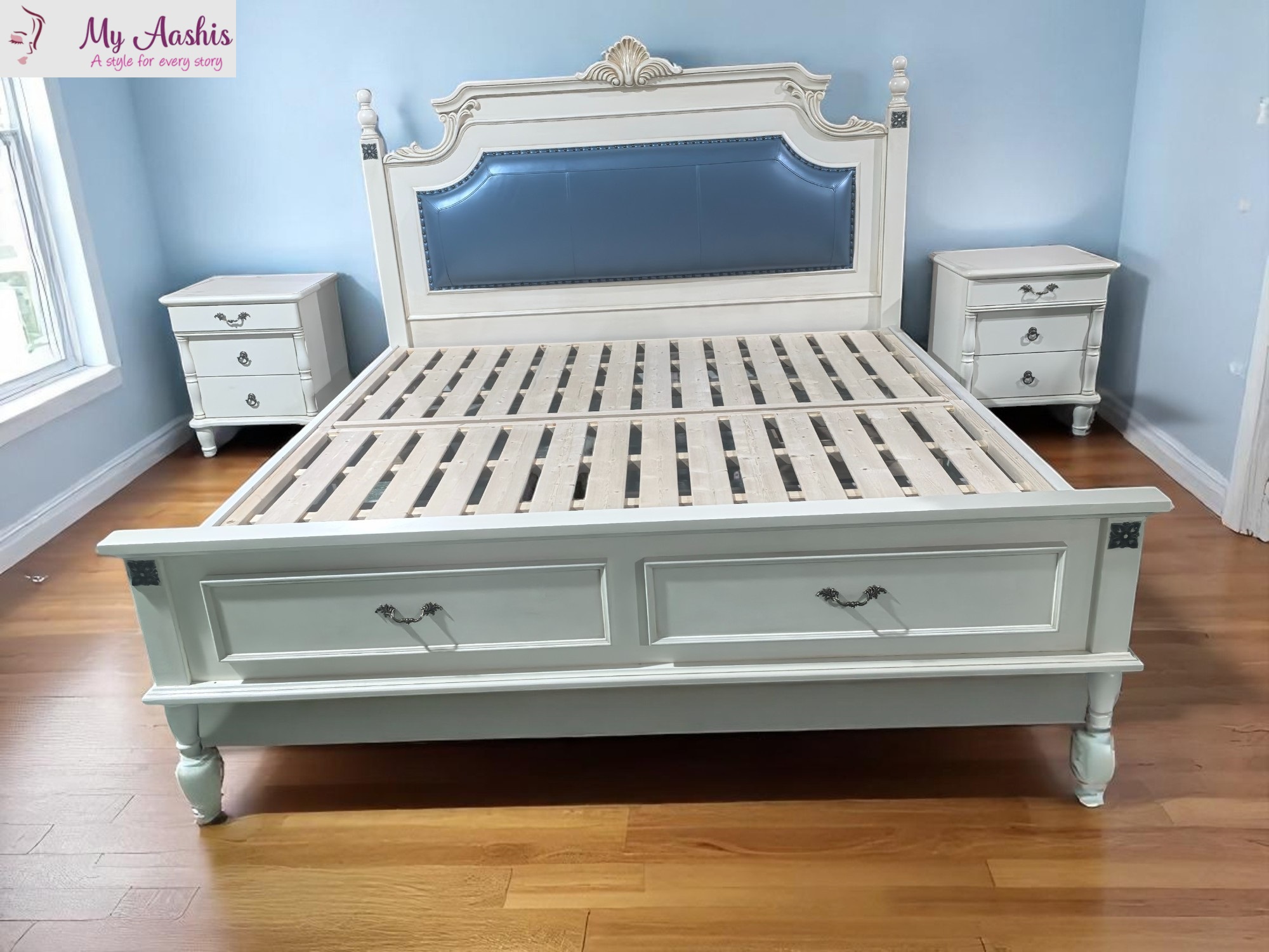 Supreme Leather Bed For Home / My Aashis