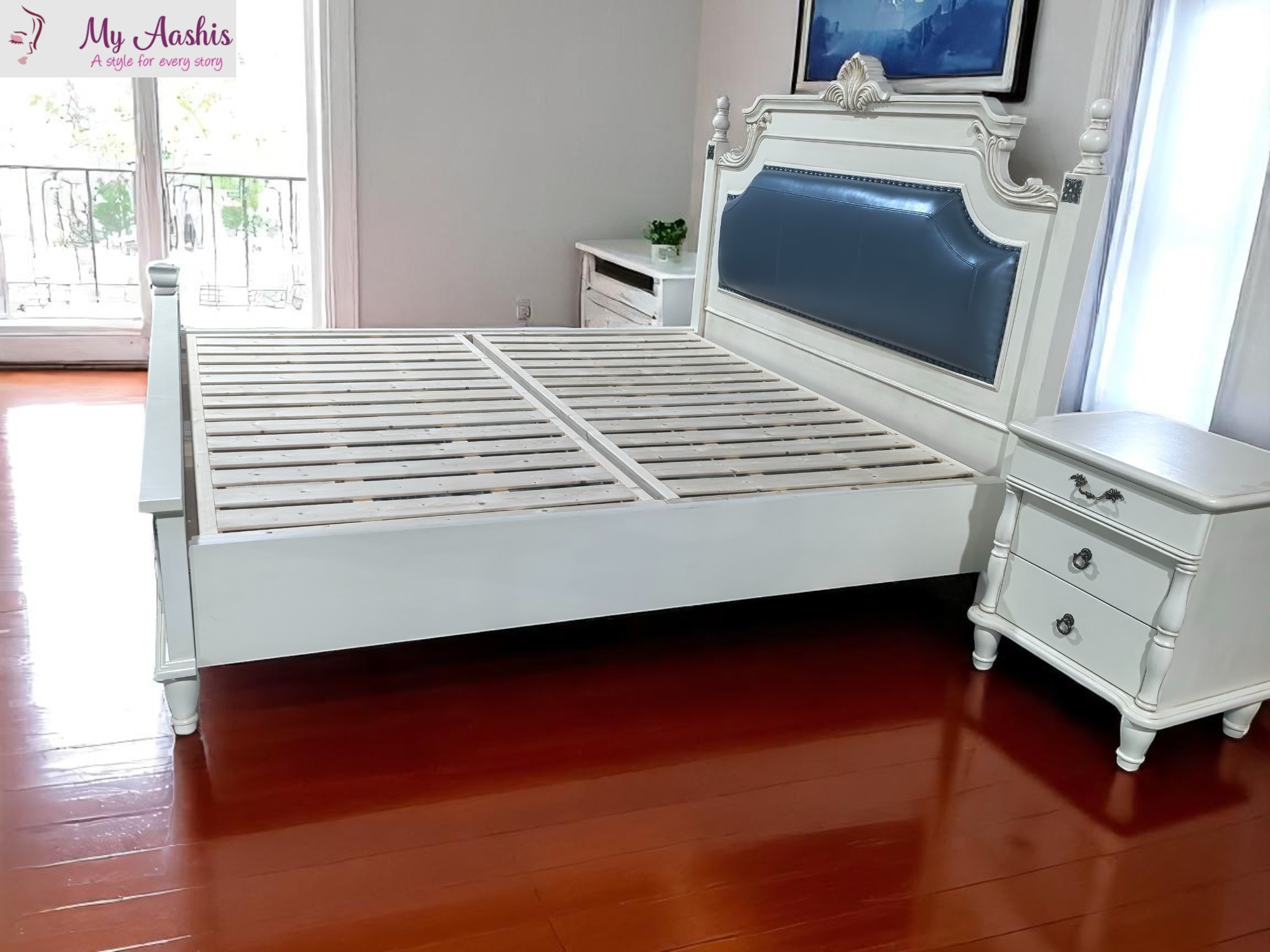 Supreme Leather Bed For Home / My Aashis