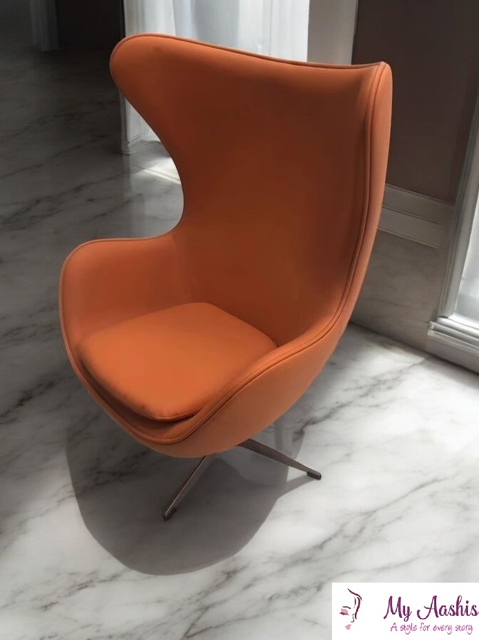 Modern Designer Leather Leisure Chair / My Aashis