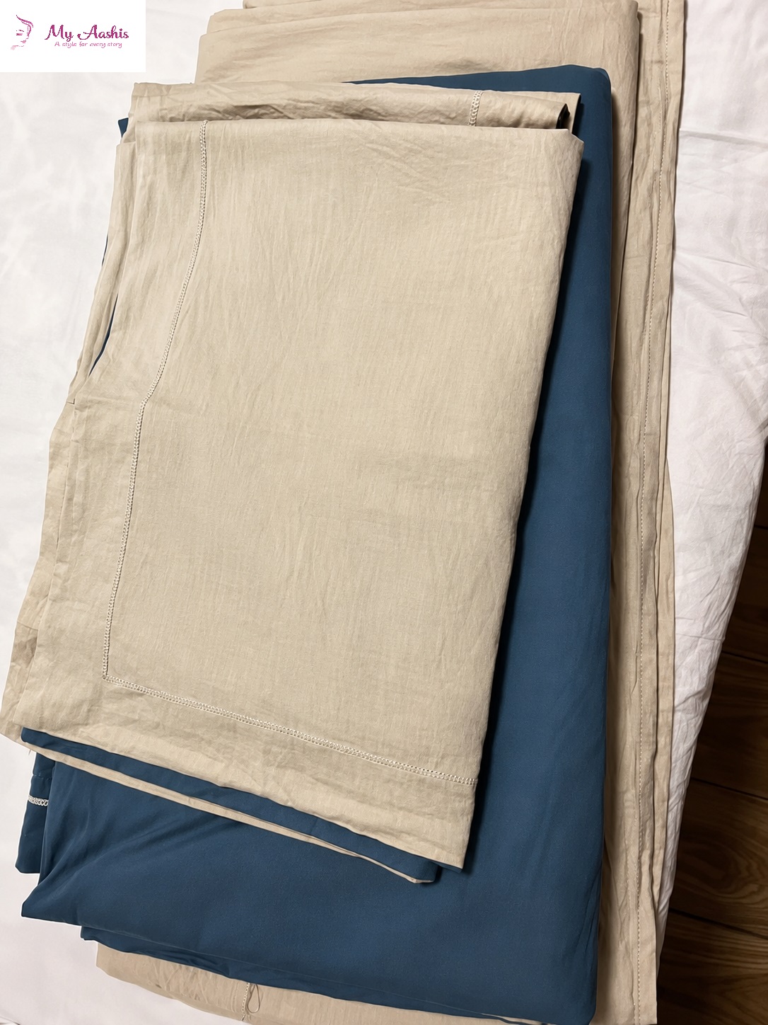 Modern Classy Designed Polyester / Cotton Flat and Fitted Bedsheet / My Aashis