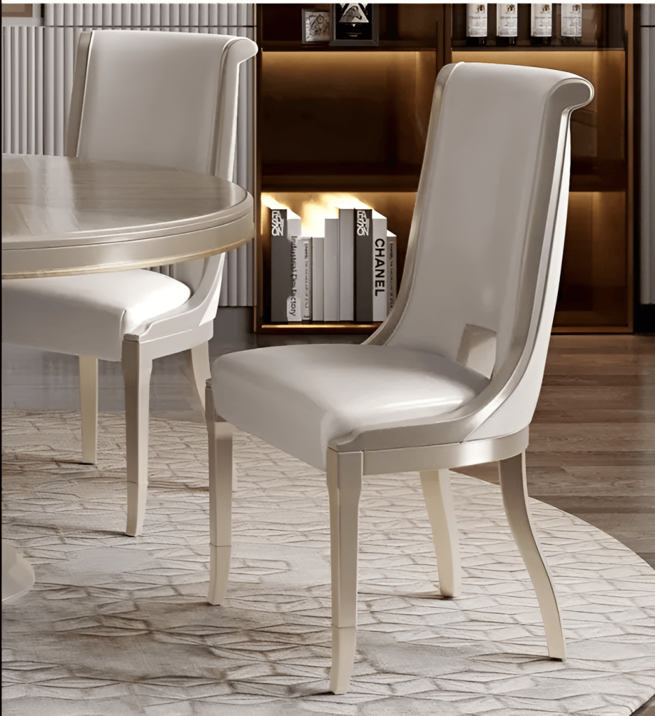 Stylish Round Wooden Dining Table Set for Elegance
