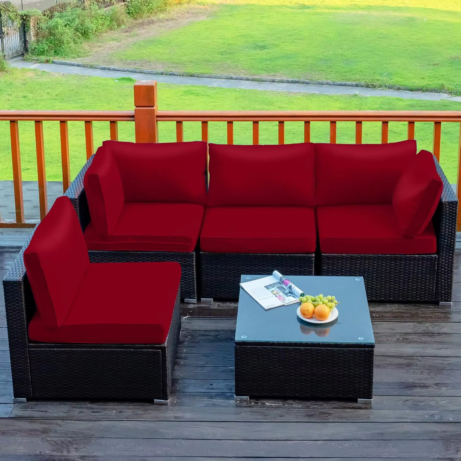Stylish Cozy Outdoor Rattan Sofa Set / My Aashis