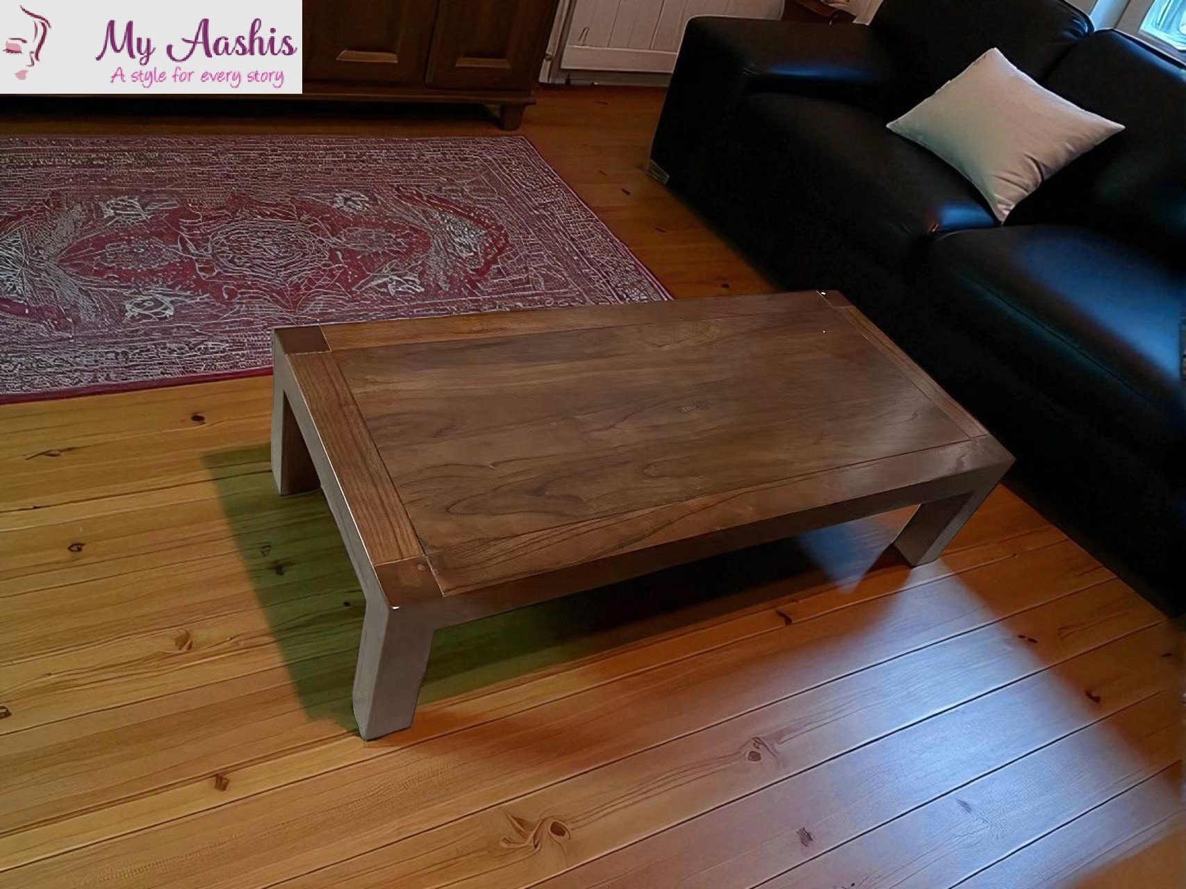 4-Seater Manual Recliner Sectional Leather Sofa / My Aashis