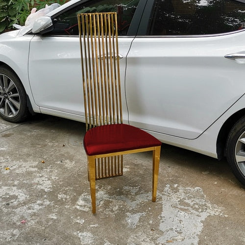 Set Of 4 Astonishing Glazed Metal Dining Chair / My aashis