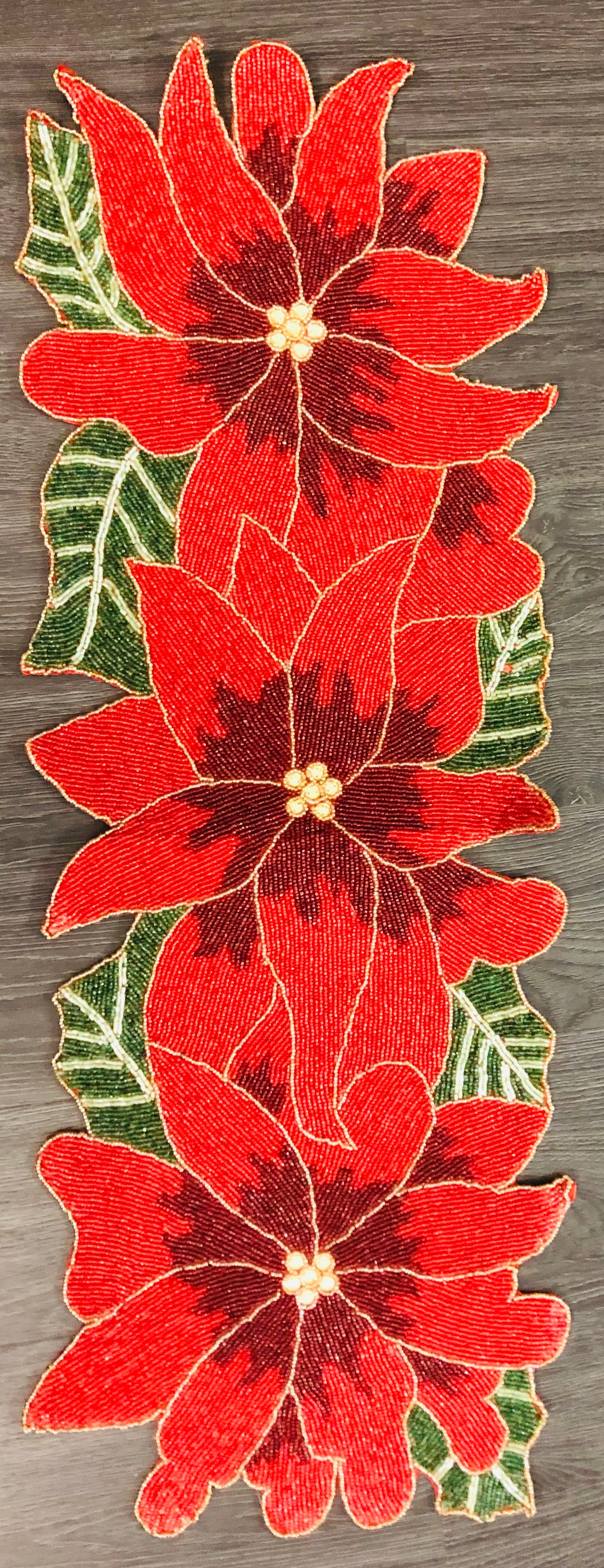 Handmade Light & Pro Beaded Table Runner ,Glitz Table Runner