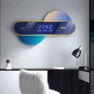 Elevate Interior Style With Digital Clock Wall Aesthetic