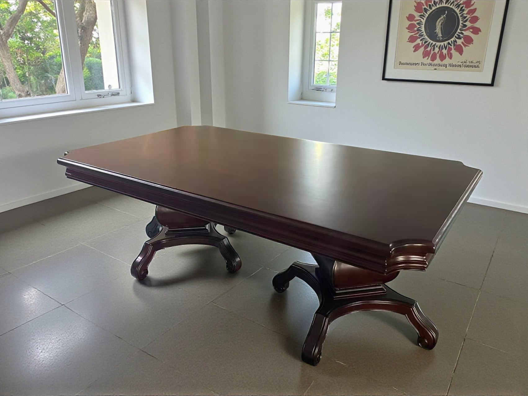 Elegant Wooden Top Dining Table With 6 Chairs / My Aashis