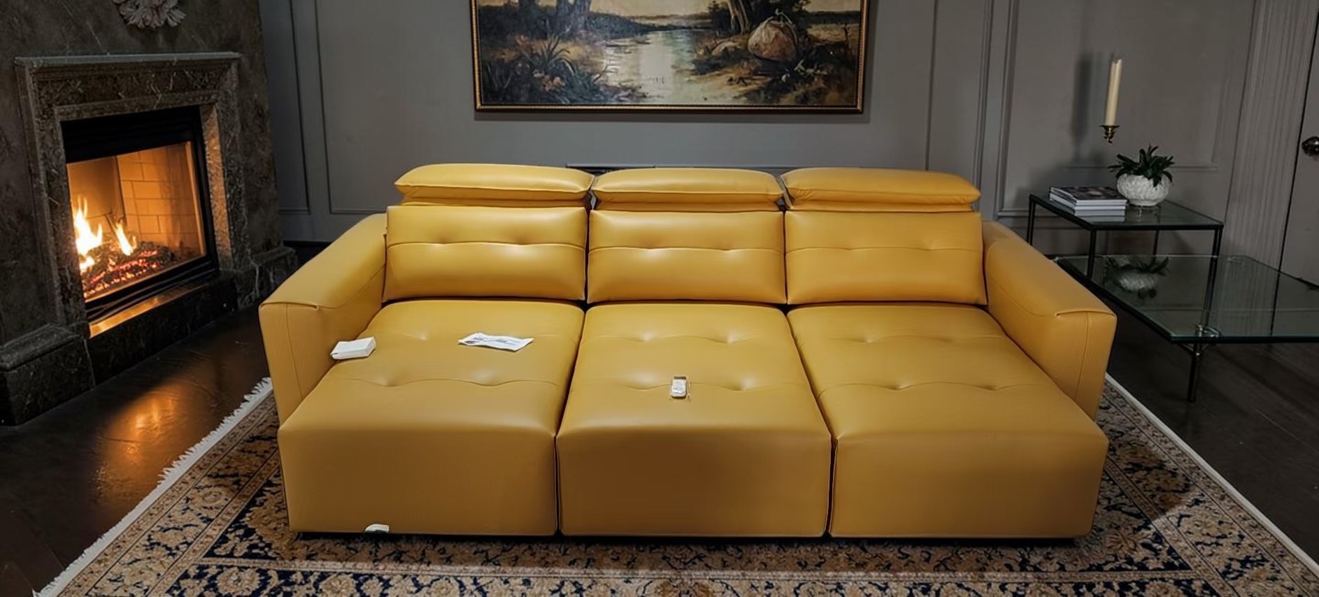 3 Seater Remote Controlled Sofa Bed / My Aashis