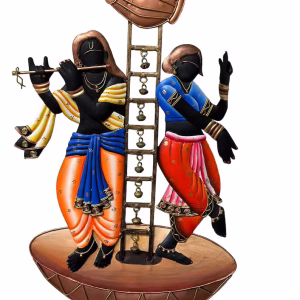 Dancing Couple On Drum Metal Wall Decor / My Aashis