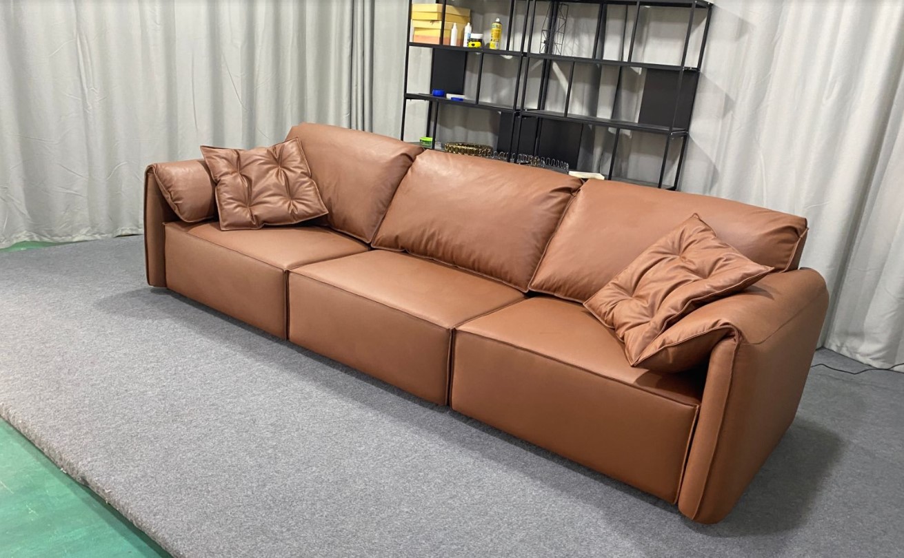 Wireless Remote Control Leather Reclining Sofa Bed / My Aashis